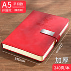 A5 lucky red-elk head-flat buckle 240 pages