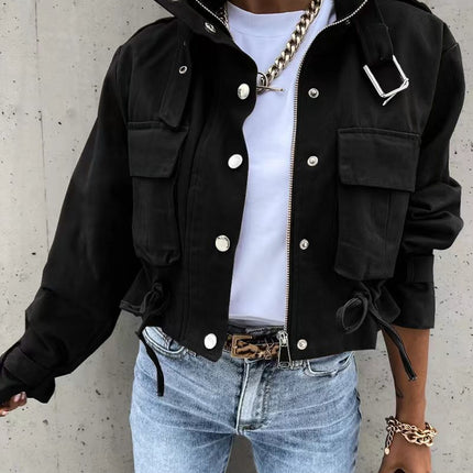 2026 Spring Women's Jacket Amazon Aliexpress New Cross-Border Printed Short Casual Jacket Women's Top