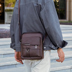 Brown vertical large bag