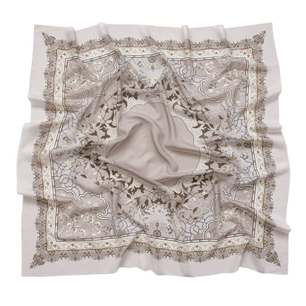 Cross-Border New Product Voile Print 110 Square Scarf Classic Lace Scarf Turban Malaysian Shawl