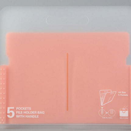 Portable organ bag transparent folder a4 large capacity student examination paper storage bag bill file classification storage bag
