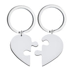 Blank two-piece keychain set