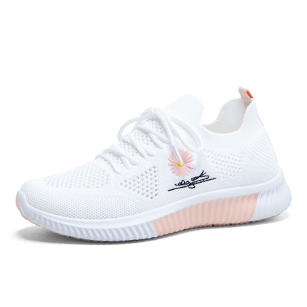 Mesh Shoes Women's Shoes 2023 New Autumn Breathable sneaker Women's Mesh Casual White Shoes Casual Slip-on