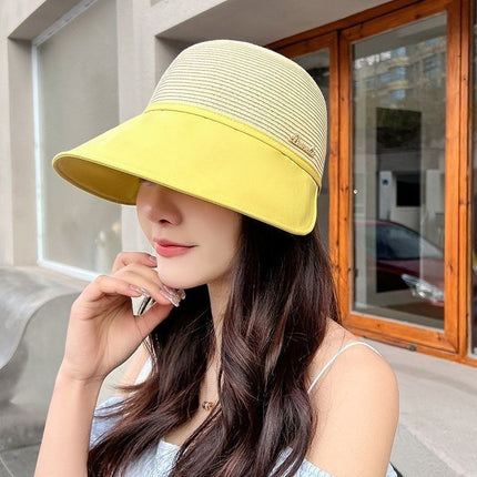 New fashion cap sunscreen sunshade hat women's all-match anti-ultraviolet big hat brim face distribution special for hair generation