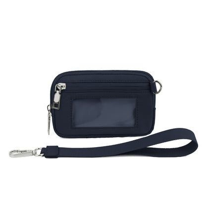 Spot Cross-Border Popular Lulu Same Style Transparent Pvc Card Holder Wrist Bag Portable Cow Color Change Storage