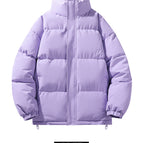 1266 solid color cotton clothing-light purple / S