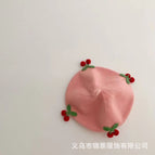 Cherry fruit beret-pink / 3-48 months