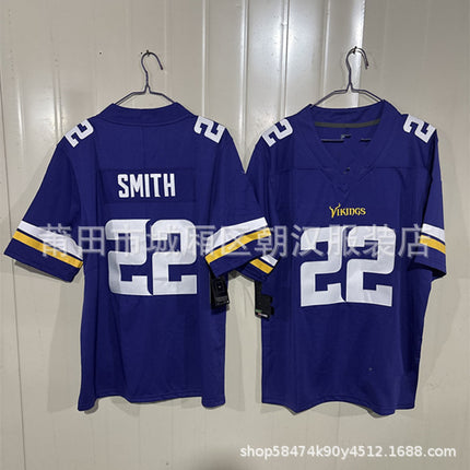 Foreign trade wholesale ball Vikings football jersey 19# Thielen 33# COOK 18 Jefferson
