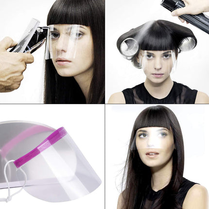 Barber Shop Hair Cutting Bangs Stickers Household Transparent Hairdressing Eye Protection Stickers to Cover Face and Prevent Broken Hair Waterproof Mask Bangs Stickers