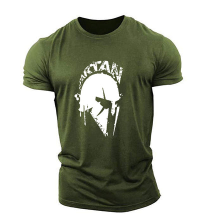 Sports Short-sleeved Men's Fitness Running Training Loose Trendy Moisture-wicking Stretch Casual Round Neck T-shirt