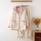 Lapel-shu cotton velvet-white / XL