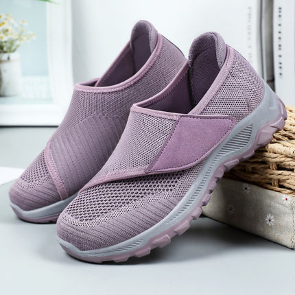 Walking Shoes for Women, Soft Soles, Comfortable and Not Tiring for Feet, Mother's Shoes, Mesh Breathable and Not Stuffy for Middle-Aged and Elderly Velcro Rehabilitation Shoes