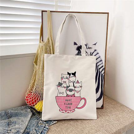 Canvas Bag 2022 New Women's Bag Japanese and Korean Simple Artistic Campus Student Bag Fashion Personalized Cloth Bag Handbag