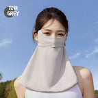 [ice silk eye protection long veil] light gray / One size fits all