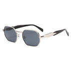 【908】silver frame gray piece