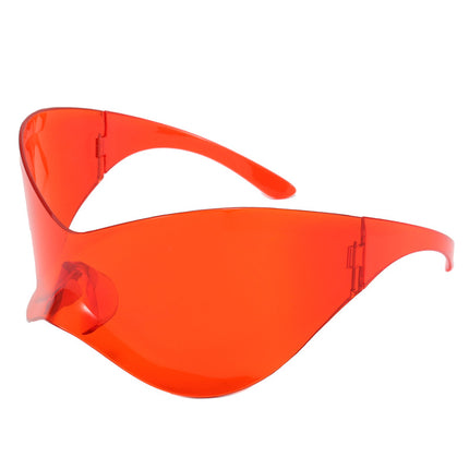Europe and the United States cross-border new fashion ball shape mirror personality wear fruit color mask fashionable sunglasses 8032