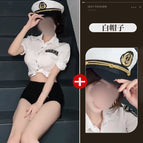 White policewoman + white hat / 80-120