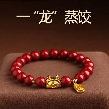 New Chinese-Style Ancient Beaded Elastic String Bracelet, Sweet Girl's Glass Bracelet, Night Market Stall, Cross-Border Live Broadcast Jewelry