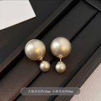 Shijia colorful 6#Pearls [pair of 925 silver needles]