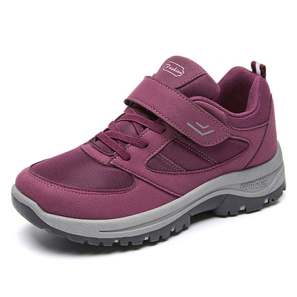 Summer New Walking Shoes for Middle-Aged and Elderly Mothers, Velcro Sneakers, Wholesale Hiking Sole Sneakers for Women