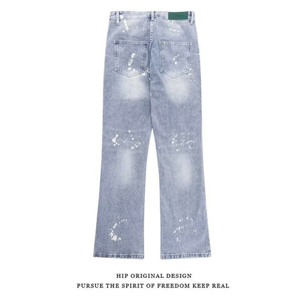 New Arrival All-Match Simple Trendy Trousers Japanese Jeans Lazy Trendy Spring Artistic Youth Popular New Arrival Men's Cotton