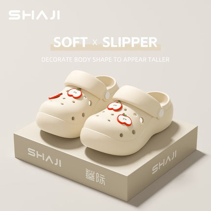 Eva Thick-Soled Clogs for Women, Summer Outdoor Slippers, 2026 New Model, Height-Increasing, Non-Slip Beach Closed-Toe Sandals for Women