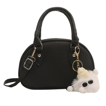 South Korea's 2025 New Niche Satchel Small Square Bag for Women, Exquisite and Versatile Diagonal Bowling Bag Boston Pillow Bag