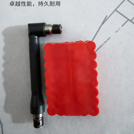 L-type screwdriver insert double 6.35MM interface narrow small space screwdriver tool 1/4 right angle handle