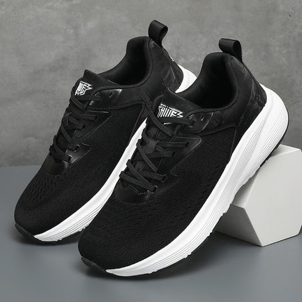 2025 New Couple Running Shoes Lightweight Shock-Absorbing Breathable Sports Shoes for Men and Women Youth Travel White Shoes Cross-Border