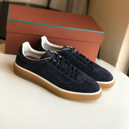 Guangdong Pure Original~Lp~Men's and Women's Moral Training Shoes Genuine Leather Lace-Up Casual Round-Toe Flats Sports Shoes Men's Sneakers Trendy
