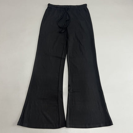 Cool Long-Leg Flared Pants Solid Color Women's Summer New Drapey Casual Versatile Floor-Length Pants Trendy Niche