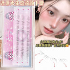 Ddt468-01 natural-looking light-colored lower eyelashes, three rows