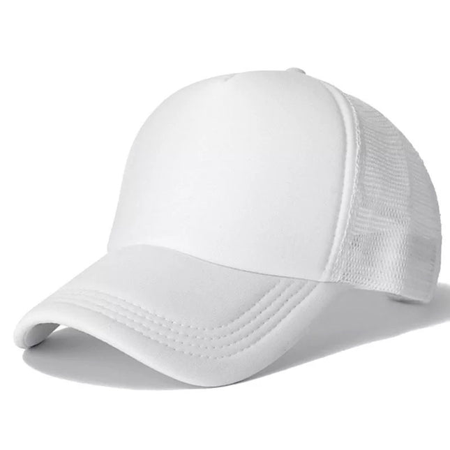 Amazon's Hottest Customized Sponge Mesh Cap for Men and Women Travel Advertising Double Solid Color Baseball Manufacturer Wholesale Buttoned Style
