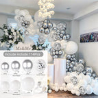 Silver balloon chain set 001