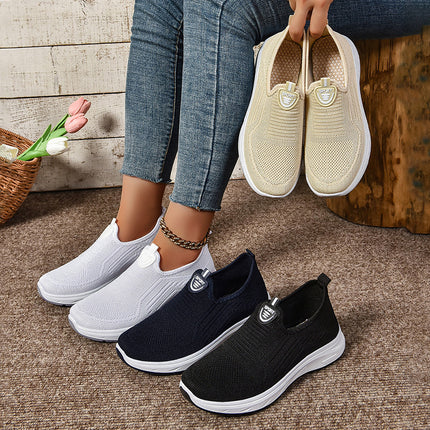 Women's Shoes, New Summer Style, Breathable Women's Shoes, Cross-Border Large Size Temu Casual Shoes, Soft Sole, Lightweight Slip-On Shoes