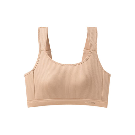 Strapless Underwear Women's Large Chest Shown Small Chest Full Cup Thin Traceless plus size Rabbit Ear Cup Anti-running Light chubby girl Bra
