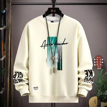 Teenage Student Sweatshirt Men's Long-Sleeved Autum Bottoming Shirt 2025 New Spring and Autum Clothing Trendy Brand Handsome Loose Clothes