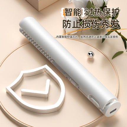 Curling Rod Mini Plate Clip Straight Roll Dual-purpose USB Portable Women's Hair Straightener Student Dormitory Corn Ironing Splint