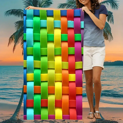 Cross-border Beach Towel Quick-drying Absorbent Beach Towel Microfiber Digital Printing Bath Towel Adult Amazon Plus