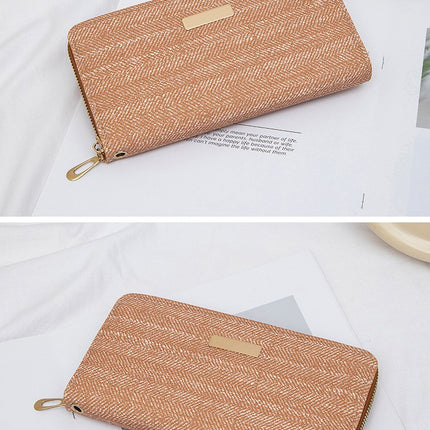 New Korean Style Fashionable Small Fragrance Wallet Women's Long Simple Student Multi-Card Slot Large Capacity Card Holder Coin Purse
