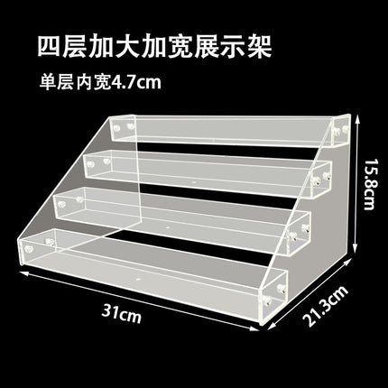 Nail Polish Display Stand Transparent Ladder Rack Nail Art Shop Display Nail Polish Layered Storage Rack Storage Rack Multi-Layer Storage Rack