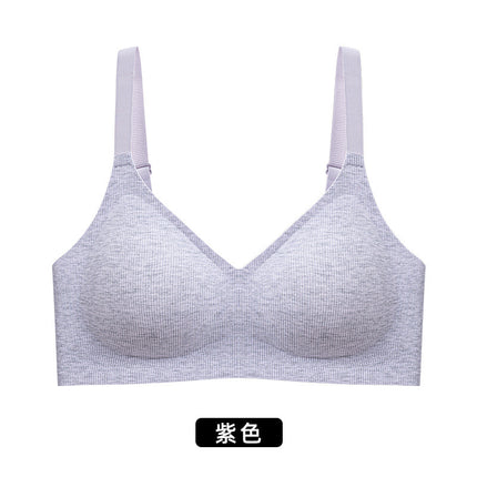 0808 Original Traceless Jelly Fixed Cup Pull-up Gather-up Anti-sagging Non-rimless Underwear Women's Bra