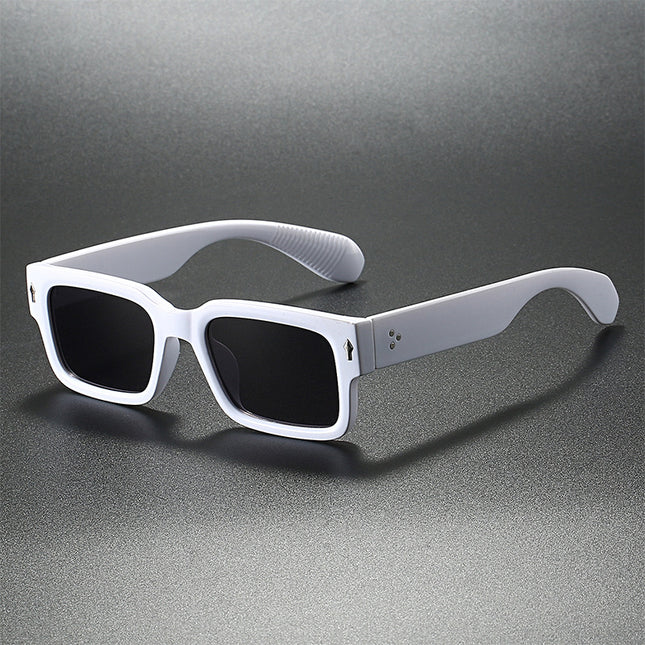 Cross-border New Small Box European and American Fashion Sunglasses Summer Sun Protection Personalized Rivet Internet Celebrity Same Style Sunglasses
