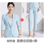 Light green suit pants / S