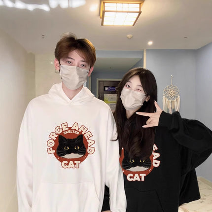 High-grade oversize Men's and Women's Top Special Couple Clothing Autumn and Winter fleece-lined Hooded Sweat Fashion Brand Class Clothes