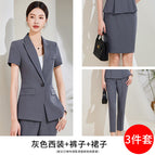 gray suit pants skirt / S