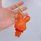 Orange 3d rabbit (pu leather model)