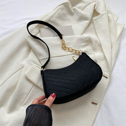 Women's Small Bag 2025 Winter Trend Retro Shoulder Bag Simple Fashion Crossbody Bag Stylish Underarm Bag for Women