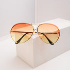 Orange on top and yellow on bottom