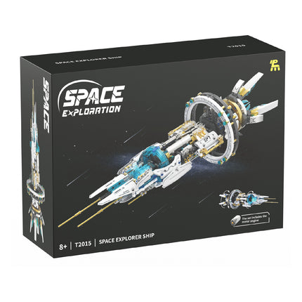 Spacecraft Electric Building Blocks 8 Birthday Gift for Boys 10 Children's Educational 12 Assembled Toys Over 6 Years Old 14